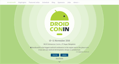 Desktop Screenshot of droidcon.in